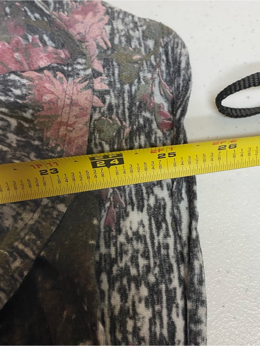 burn out floral dark academia xl shirt short sleeve twist front cottagecore - Picture 8 of 8